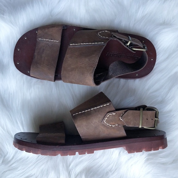 Vintage Other - Vintage Ralph Lauren Polo Sport Leather Sandals